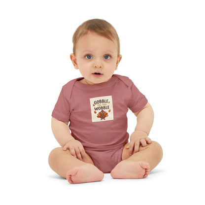 Infant Jersey One Piece Body Suit - Gobble Tell You Wobble