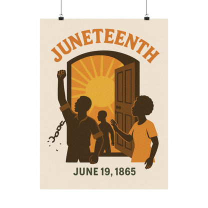 Matte Vertical Poster - Juneteenth