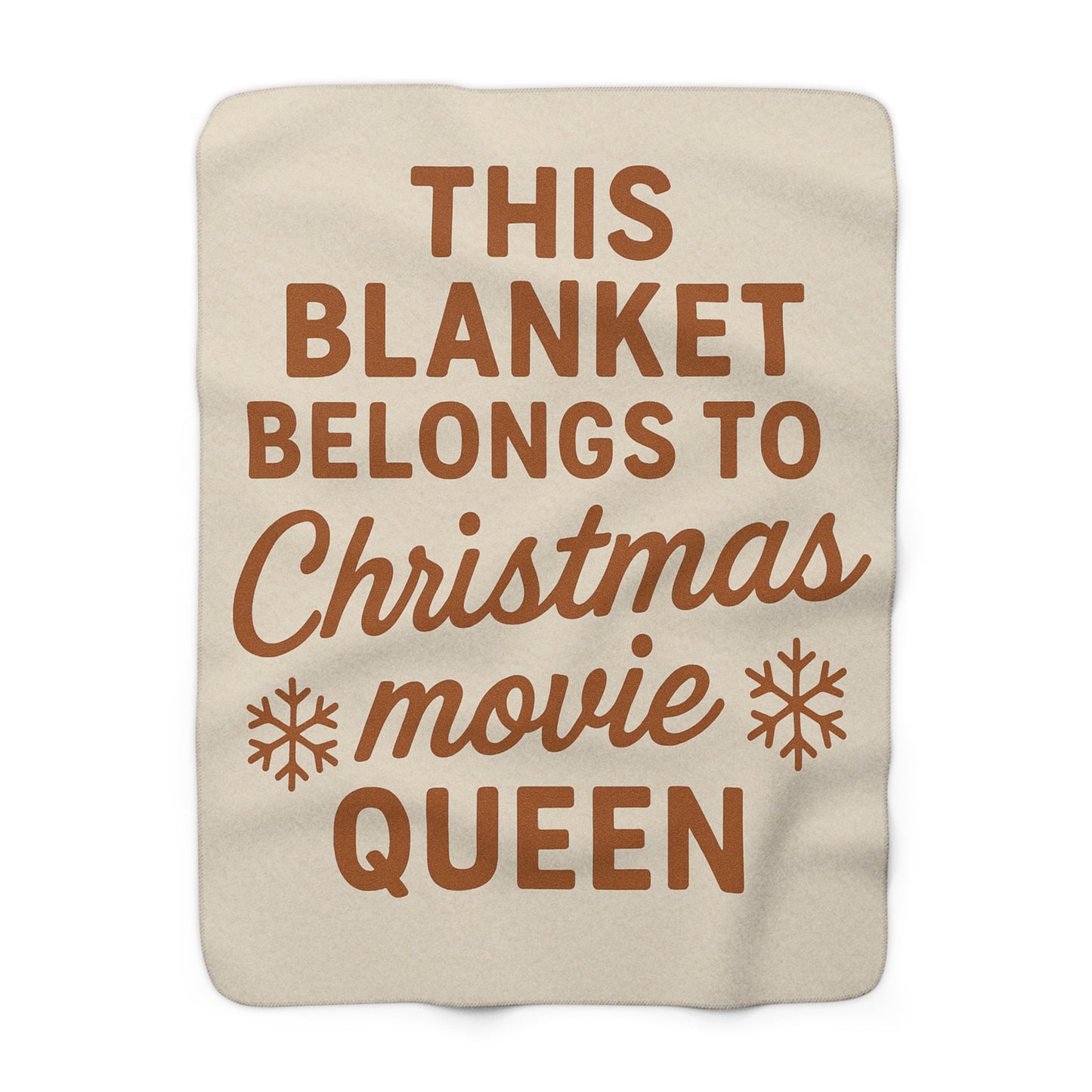 Sherpa Fleece Blanket - Cozy Winter Throw for Christmas Movie Lovers